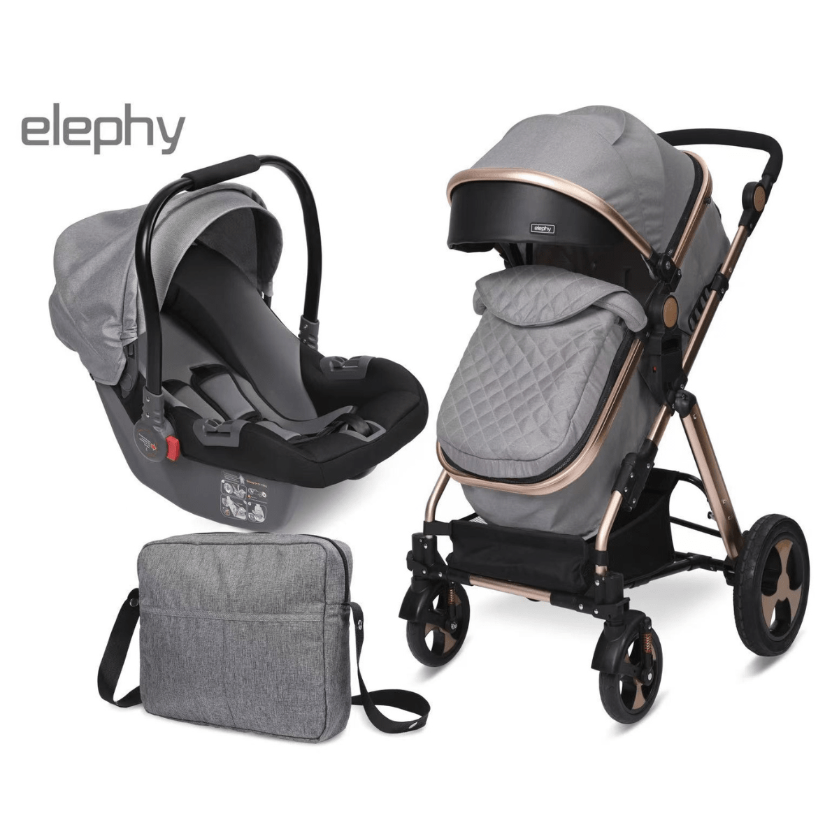 3 in 1 Burbay elephy multifunction baby travel system 808C - Nesh Kids Store