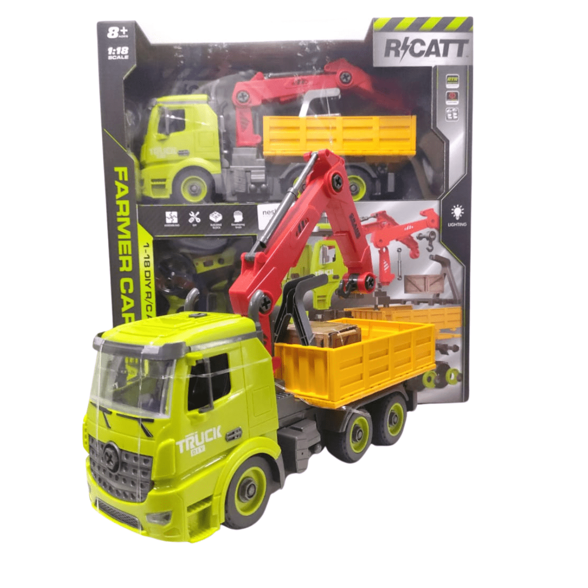 3 - in - 1 Remote Control Dowellin Crane Truck Toy – Build, Play, Explore! - Nesh Kids Store