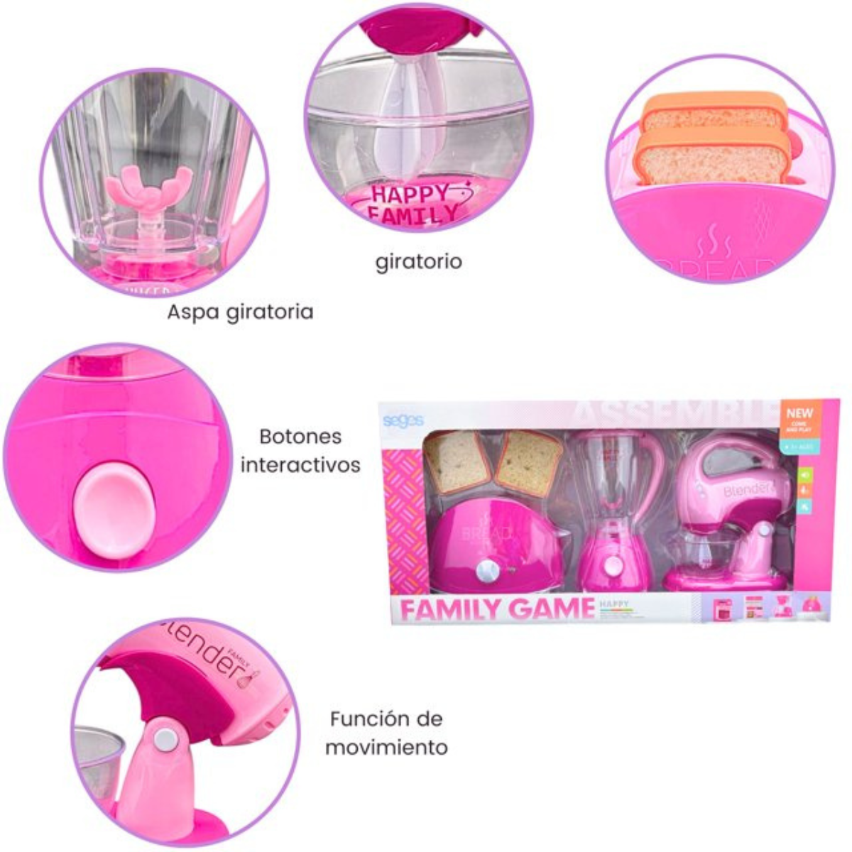 3 pcs Family Appliance SET LSB333 - Nesh Kids Store