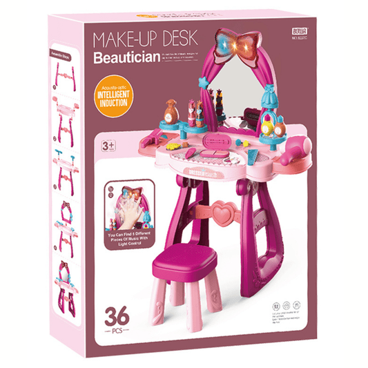 36 Piece Princess Make up Dressing Table and Stool (3+) - Nesh Kids Store