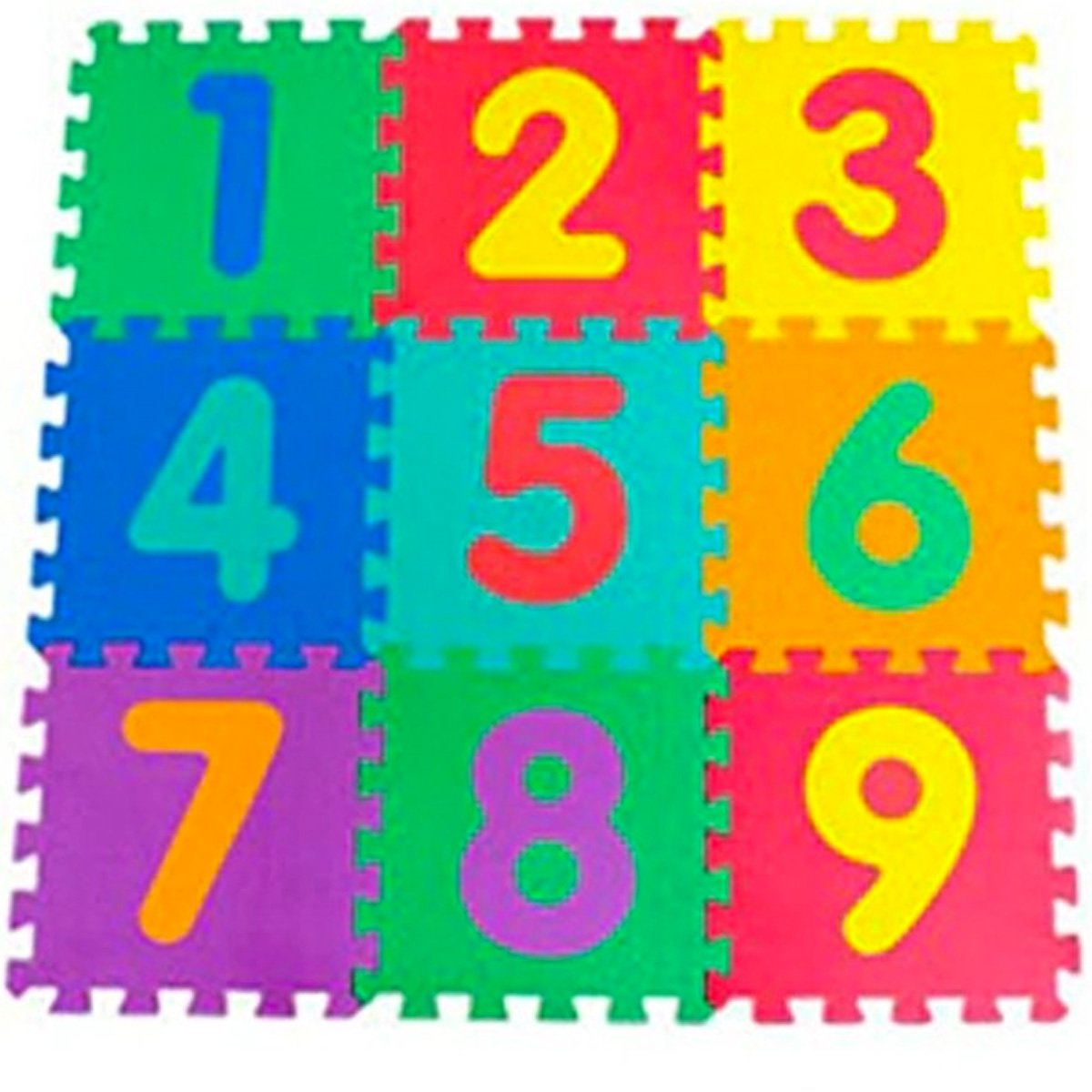 3ft x 3ft Childrens Play Mat / Eva Foam Mattress - Numbers - Nesh Kids Store