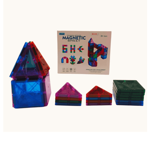 48 pcs Magnetic Tiles for Kids (3+ Years) - Nesh Kids Store