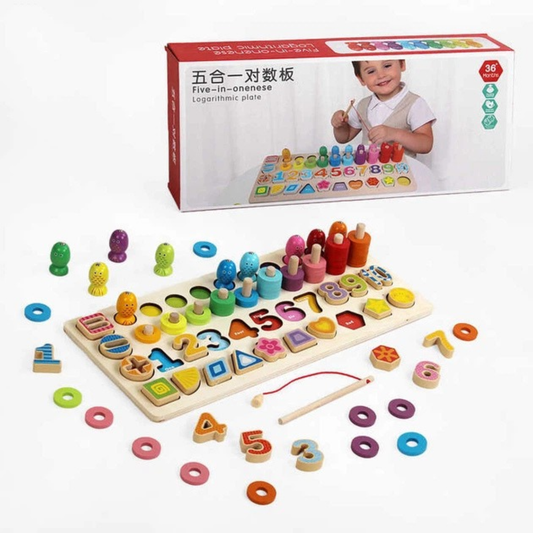 5 in 1 Logarithmic Plate (B43-37) ACJHTOY-400 - Nesh Kids Store