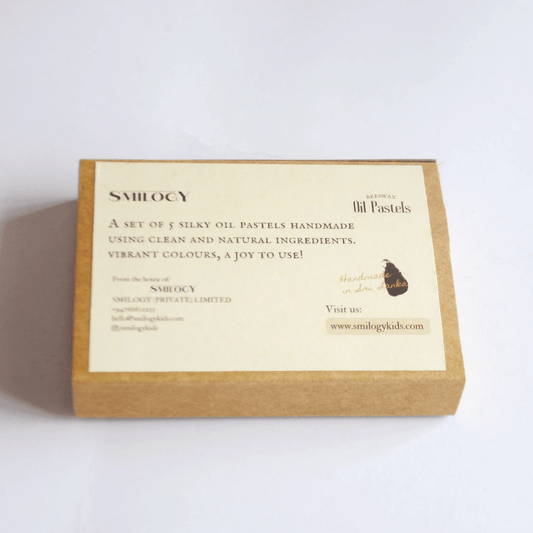 5-Piece All Natural & Non-Toxic Handmade Beeswax Oil Pastels