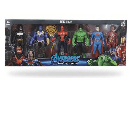 6-Pcs Justice League / Avengers Hero Set – 3+ Years - Nesh Kids Store