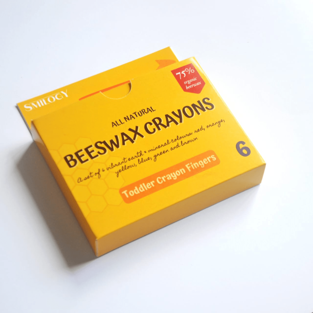 6-Piece Non-Toxic & Handmade Organic Beeswax Toddler Crayon Fingers - Nesh Kids Store