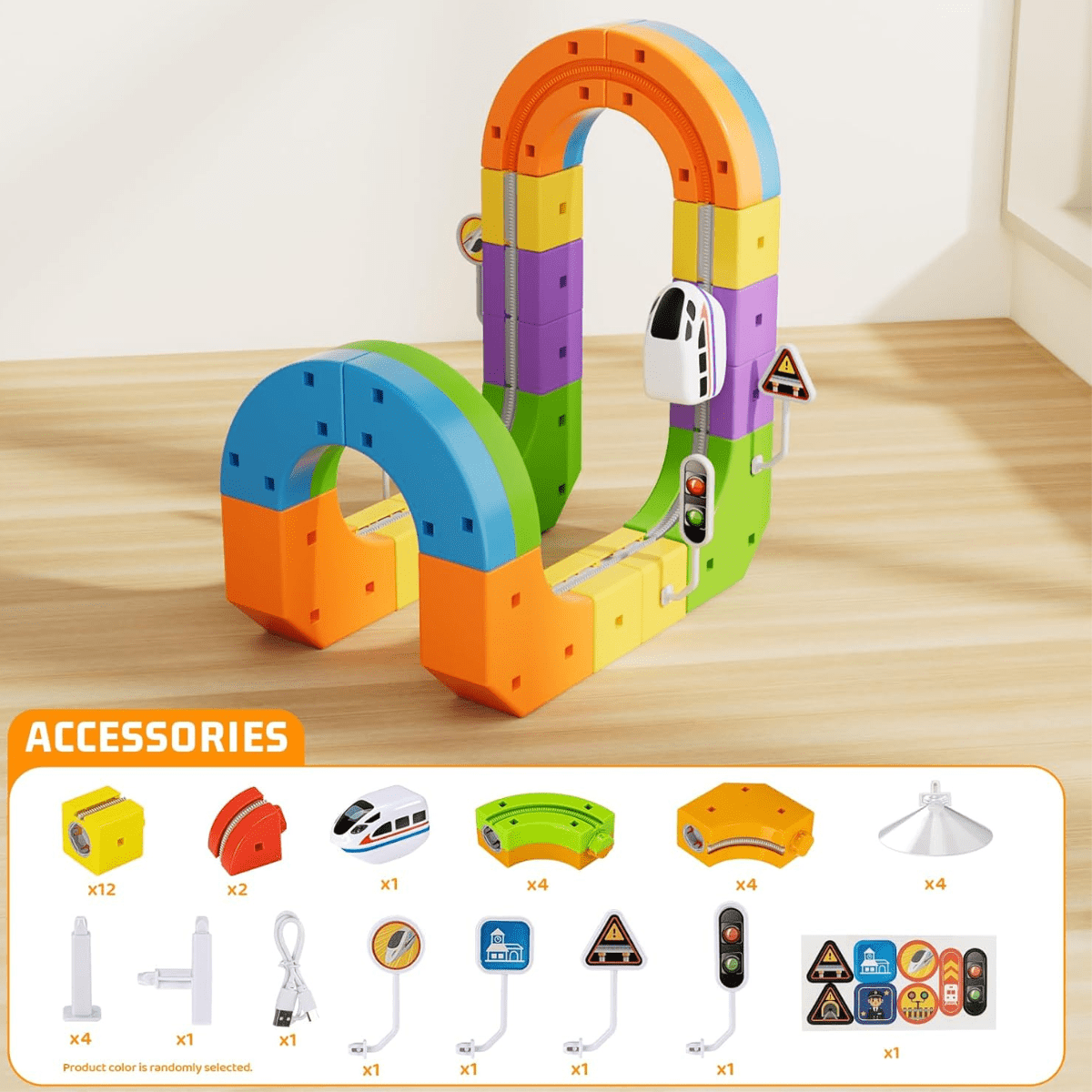 67 PCS KlickRail Electric Train Set – Flexible Race Track for Kids 3+ - Nesh Kids Store