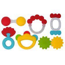 6pcs Huanger Baby Rattles with Teether Set HE0151 - Nesh Kids Store