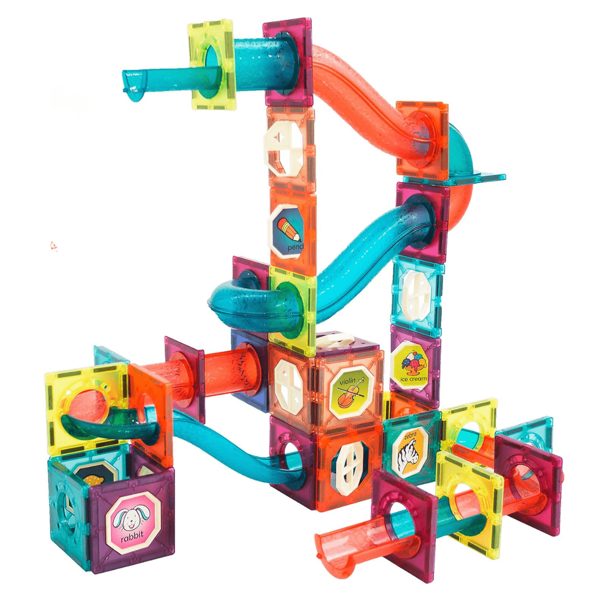 80 pcs DIY Magnetic Blocks – Build, Learn, and Play! - Nesh Kids Store