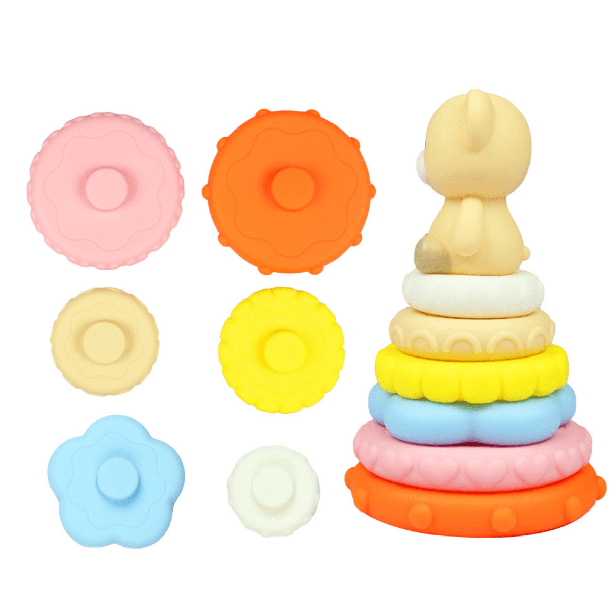 Animal-Shaped Stacking Tower Toy - Nesh Kids Store