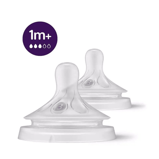 Avent Natural Feeding Baby Teat – Slow Flow (1M+) - Nesh Kids Store