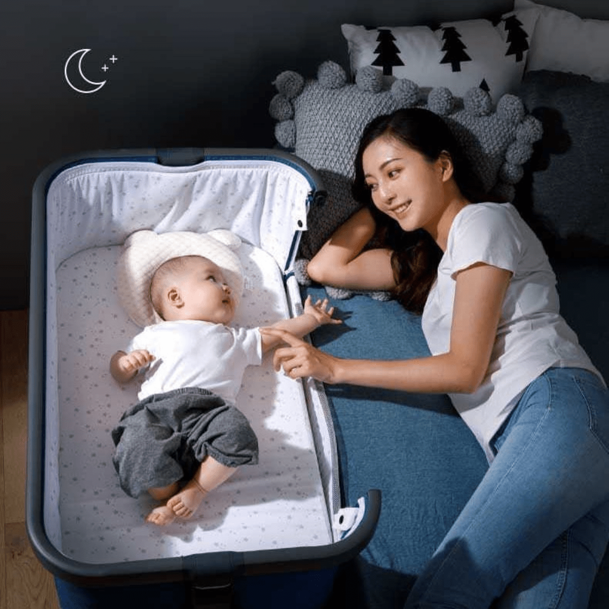 Baby Bassinets Bedside Sleeper-Blue C166 - Nesh Kids Store