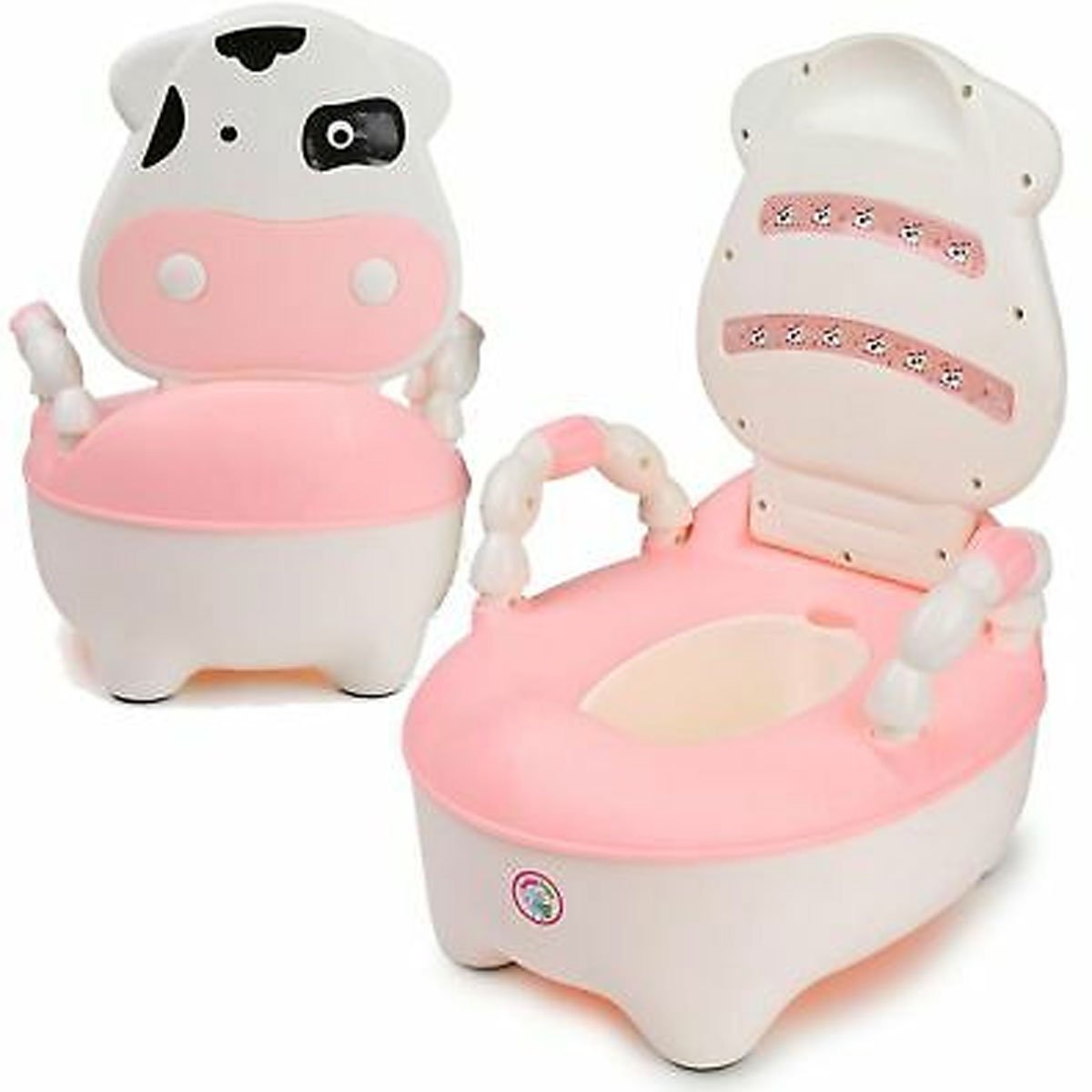 Baby Commode / Potty with Backrest (Cow Design) - Nesh Kids Store