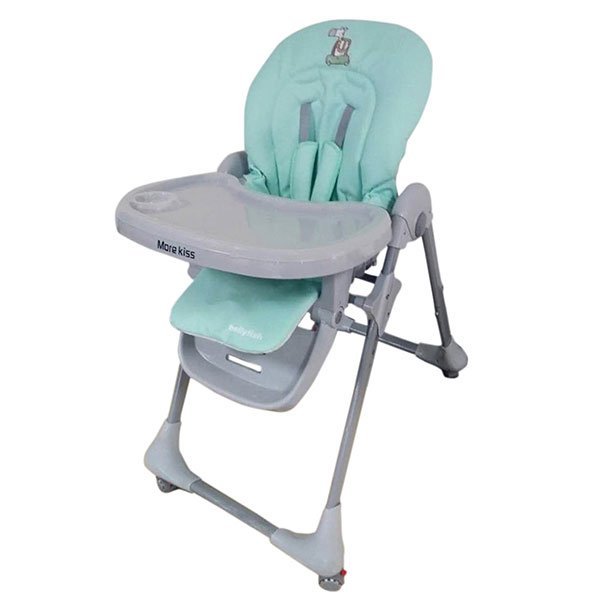 Baby Feeding High Chair (Morekiss - Blue with Wheels) - Nesh Kids Store