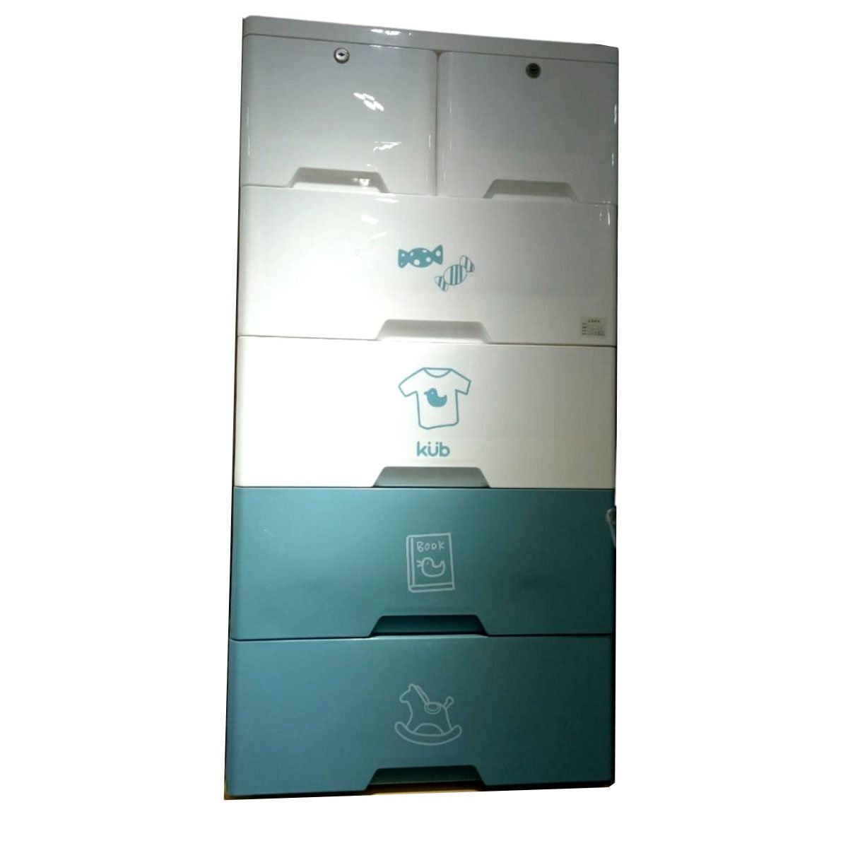 Baby Storage Cupboard (with 2 Lockable Drawers) - Nesh Kids Store