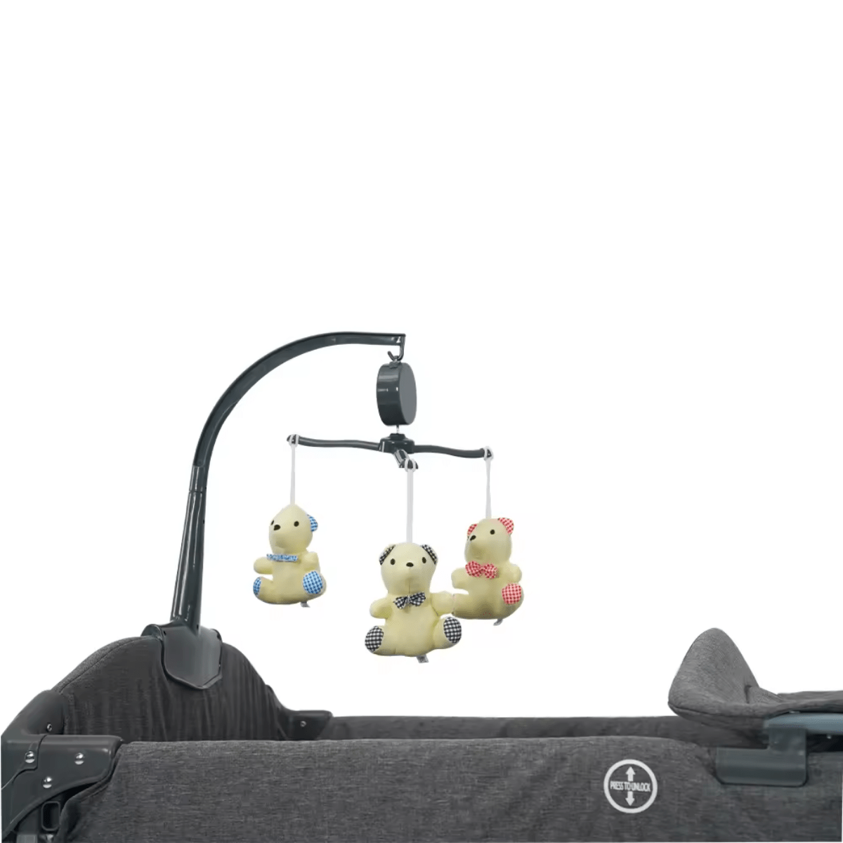 Baby Travel Cot - Bedside Sleeper with Bassinet, Diaper Changer & Net - Nesh Kids Store