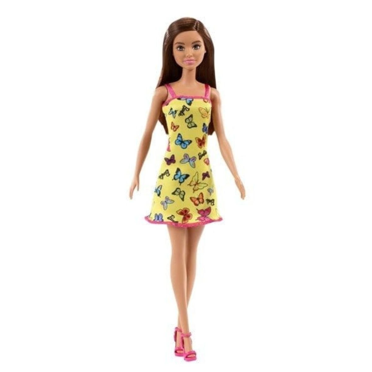 Barbie Doll with Yellow Butterfly Dress (T7439-HBV08) - Nesh Kids Store