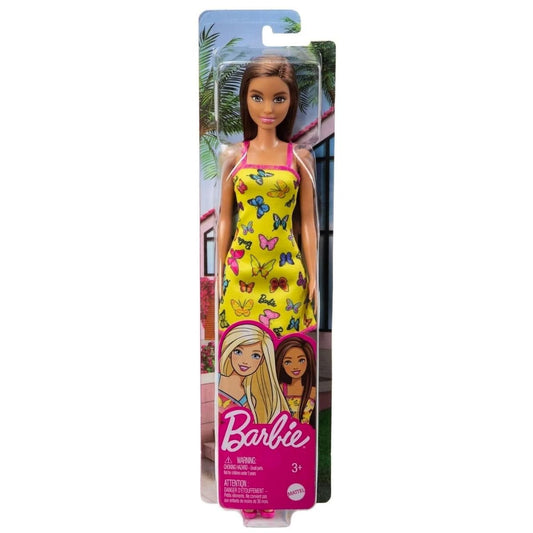 Barbie Doll with Yellow Butterfly Dress (T7439-HBV08) - Nesh Kids Store
