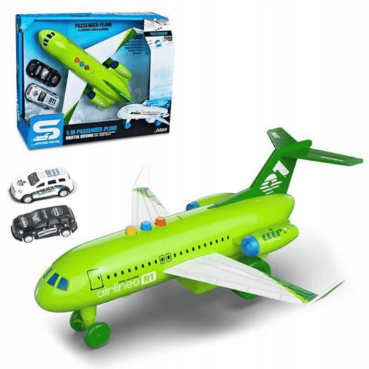 Battery Operated Airplane with 2 Cars – For Kids 3+ - Nesh Kids Store
