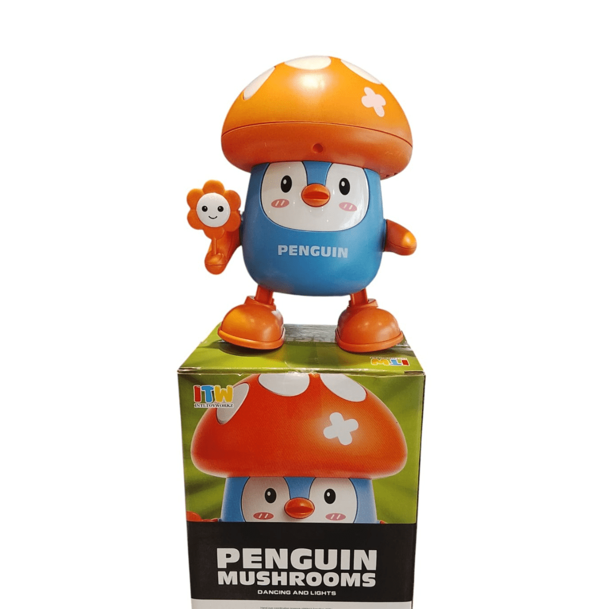 Battery Operated Dancing Penguin Mushroom – 3+ - Nesh Kids Store