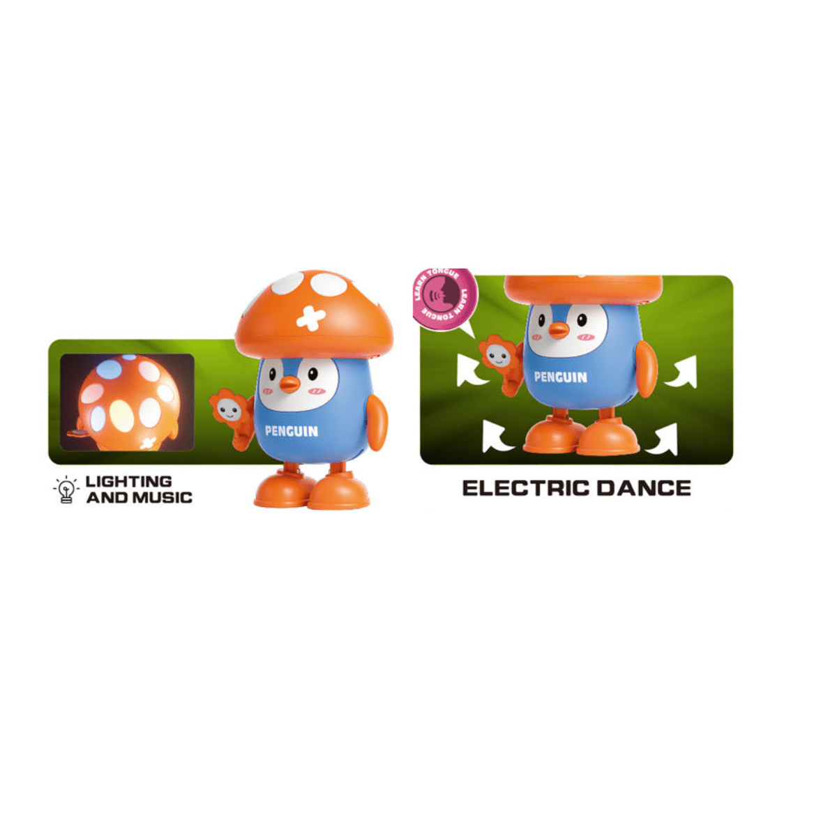 Battery Operated Dancing Penguin Mushroom – 3+ - Nesh Kids Store