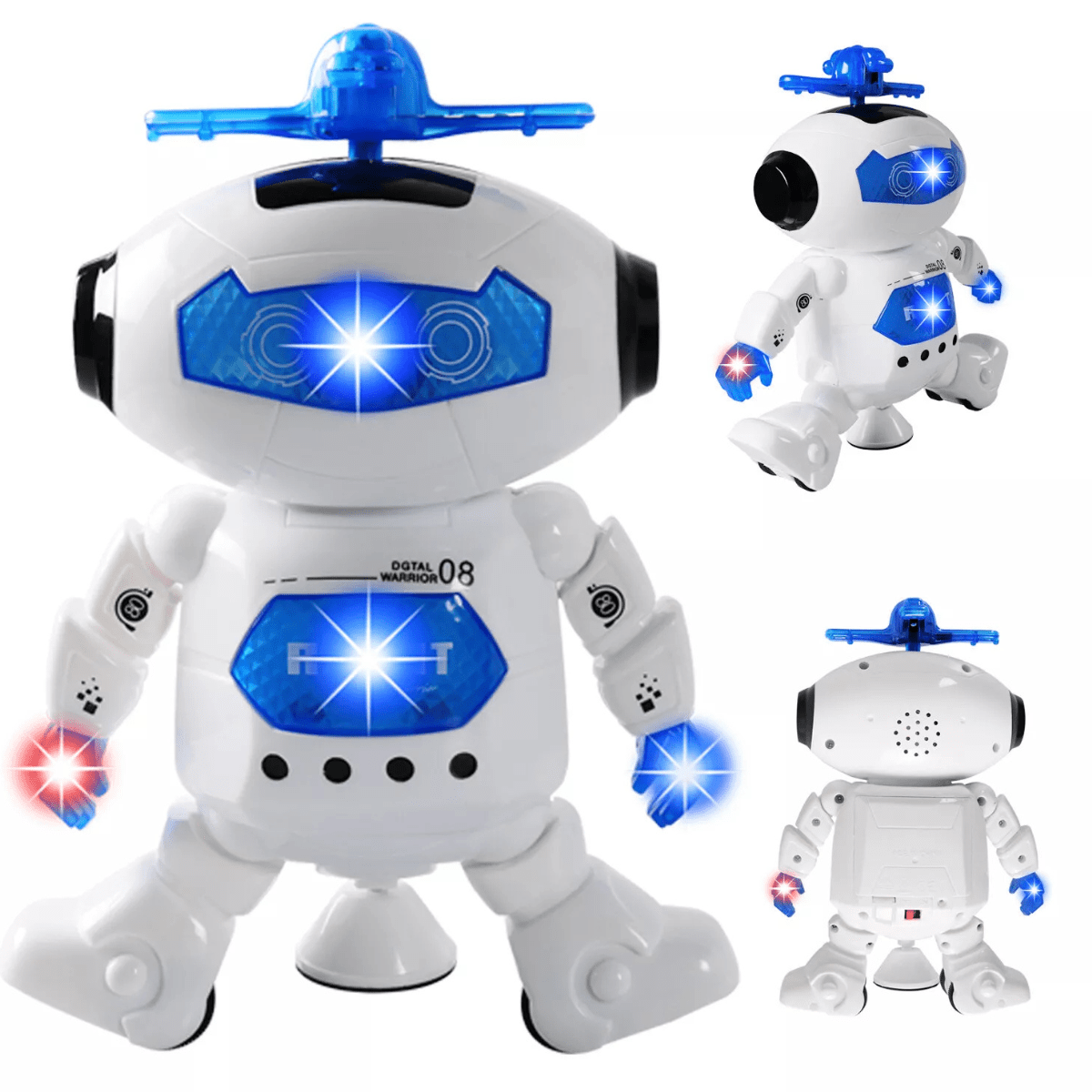 Battery Operated Dancing Robot with 3D Lights & Music – Educational Toy for Kids - Nesh Kids Store
