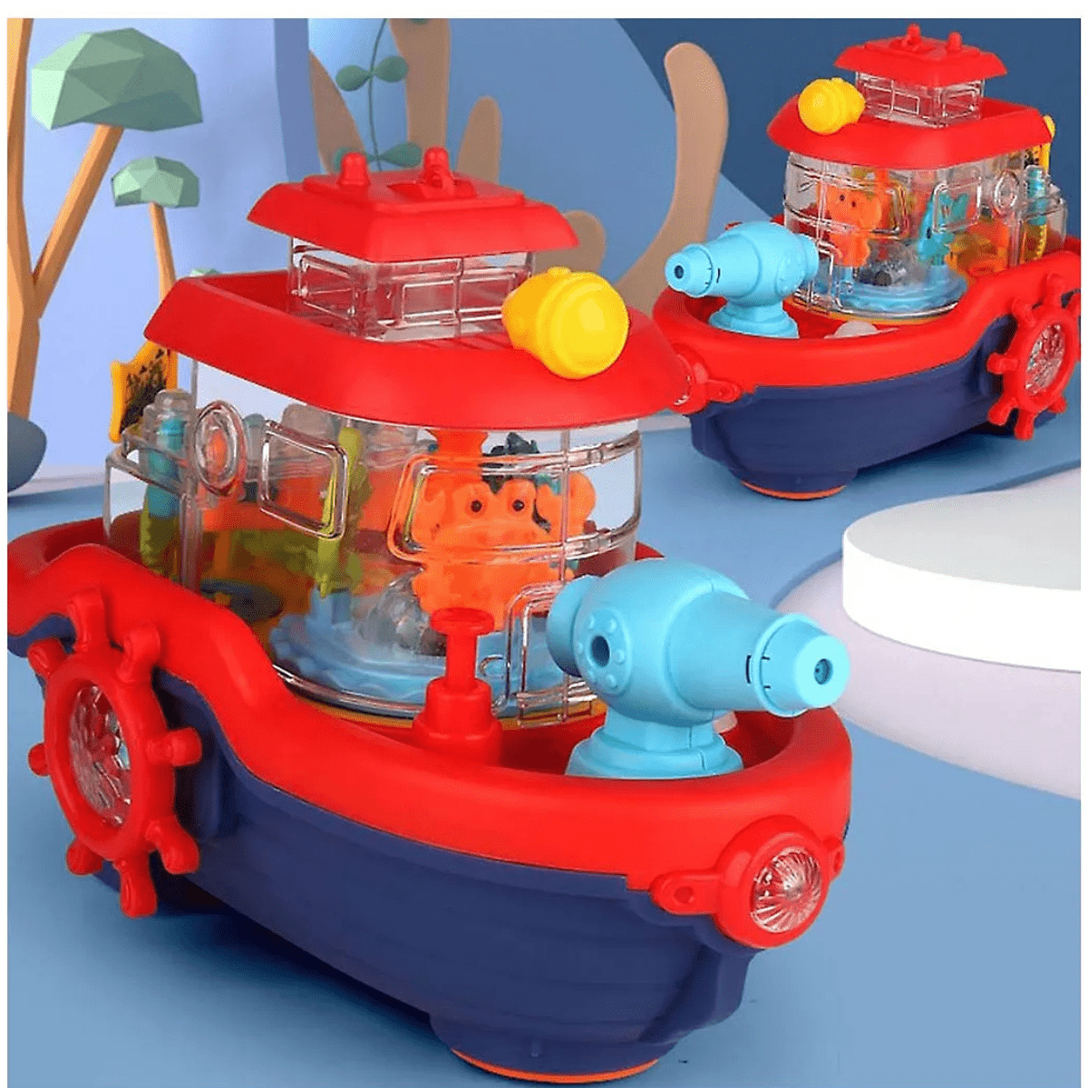 Battery Operated Musical Toy Ship 2+ - Nesh Kids Store