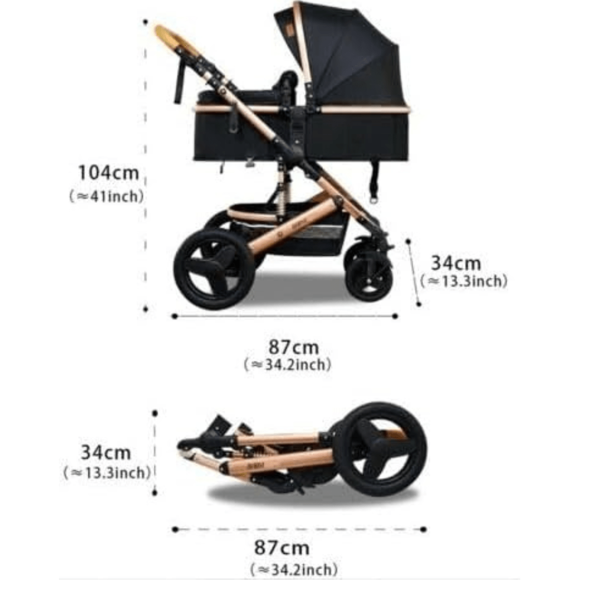 Belecoo X1 Dynamic 3 - in - 1 Travel System - Nesh Kids Store