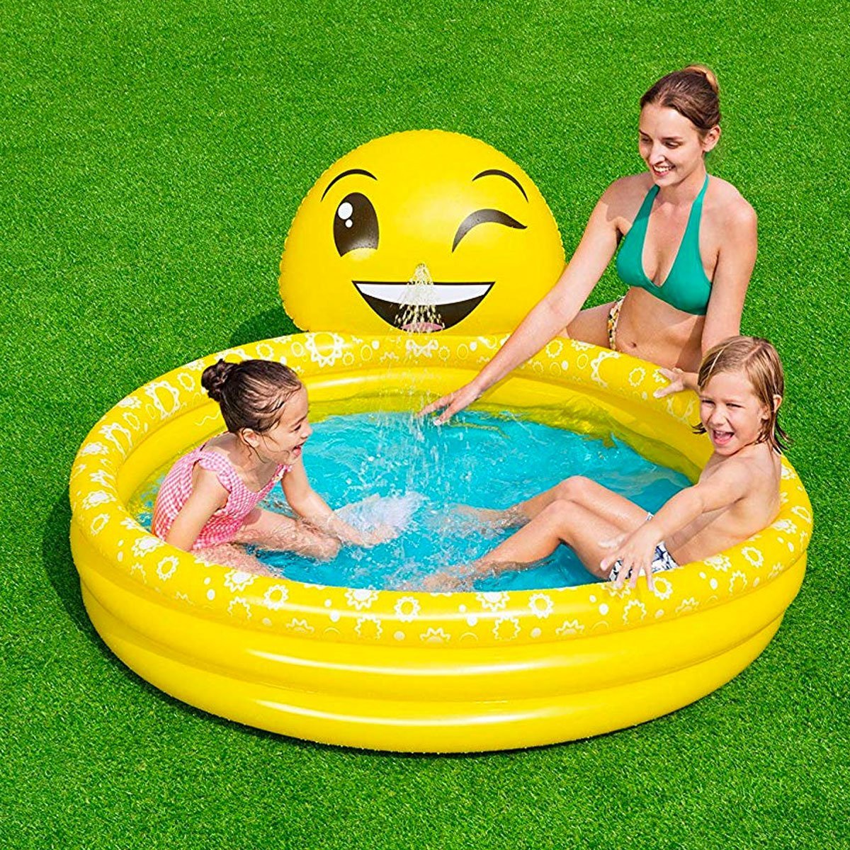 Bestway Summer Smiles Spray Pool - 65 x 57 x 27 Inches - Nesh Kids Store
