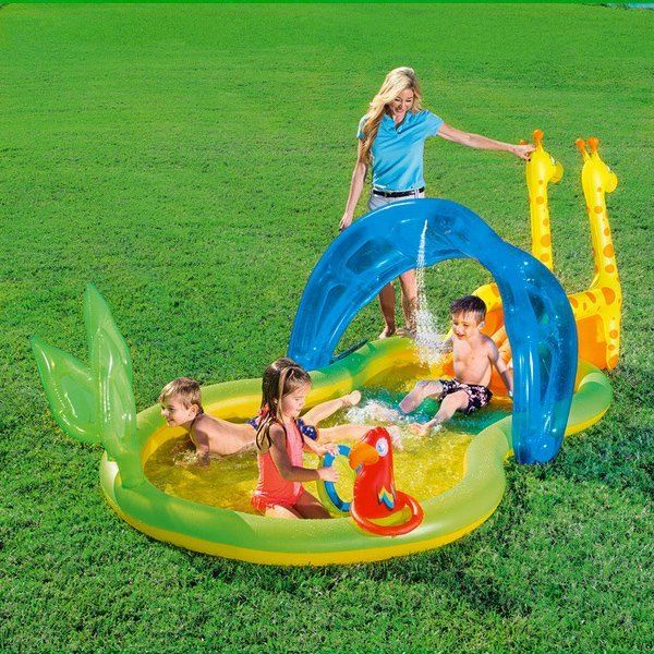Bestway Zoo Pool Play Center (3.38m x 1.67m x 1.29m) - Nesh Kids Store