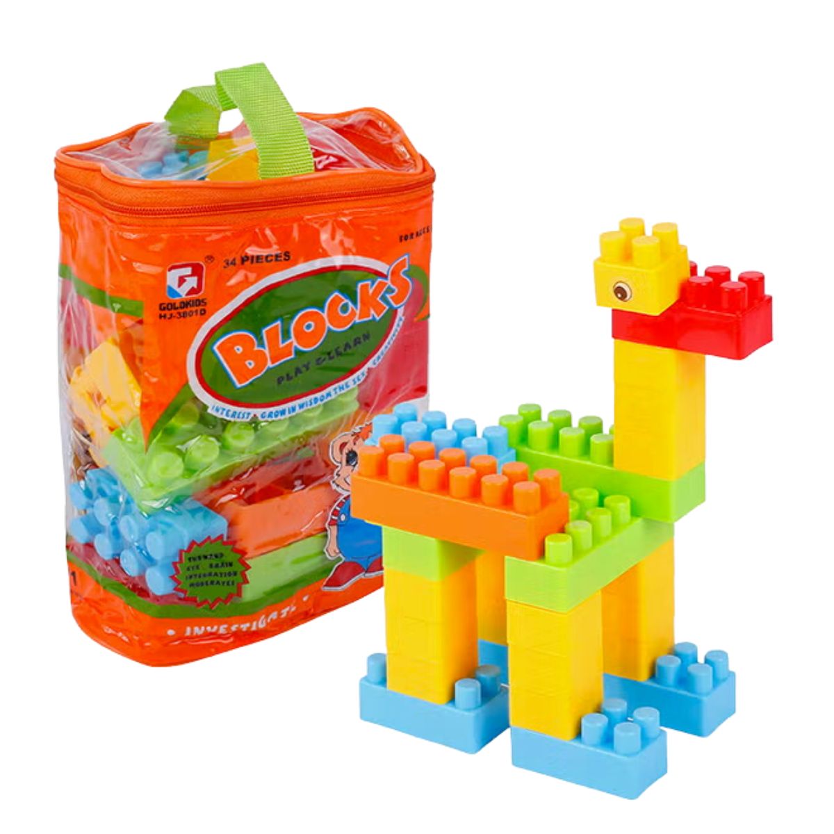 Building Blocks - 34 Pcs (HJ-3801D) - Nesh Kids Store