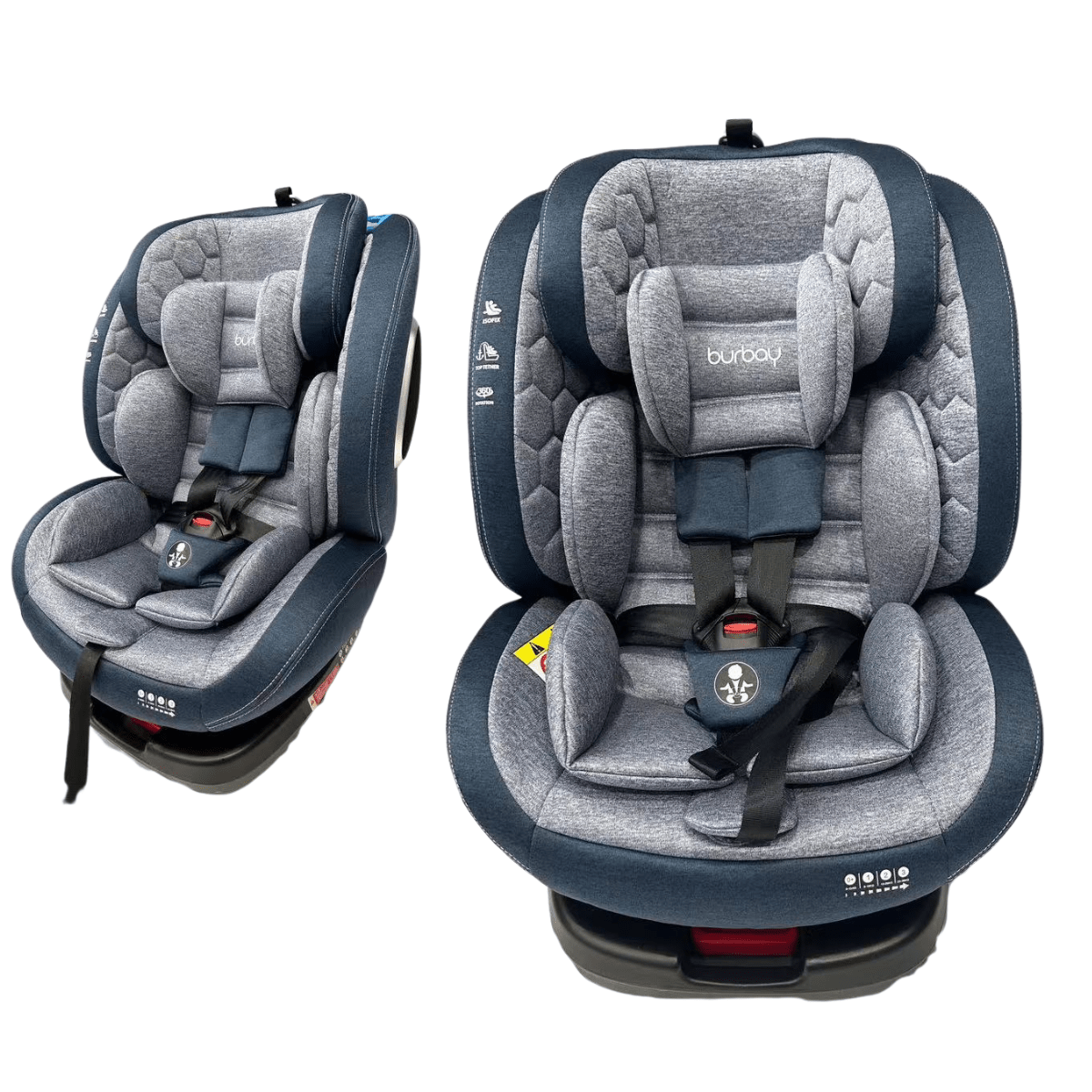 Burbay AG111 360° Rotatable ISOFIX Car Seat - Nesh Kids Store