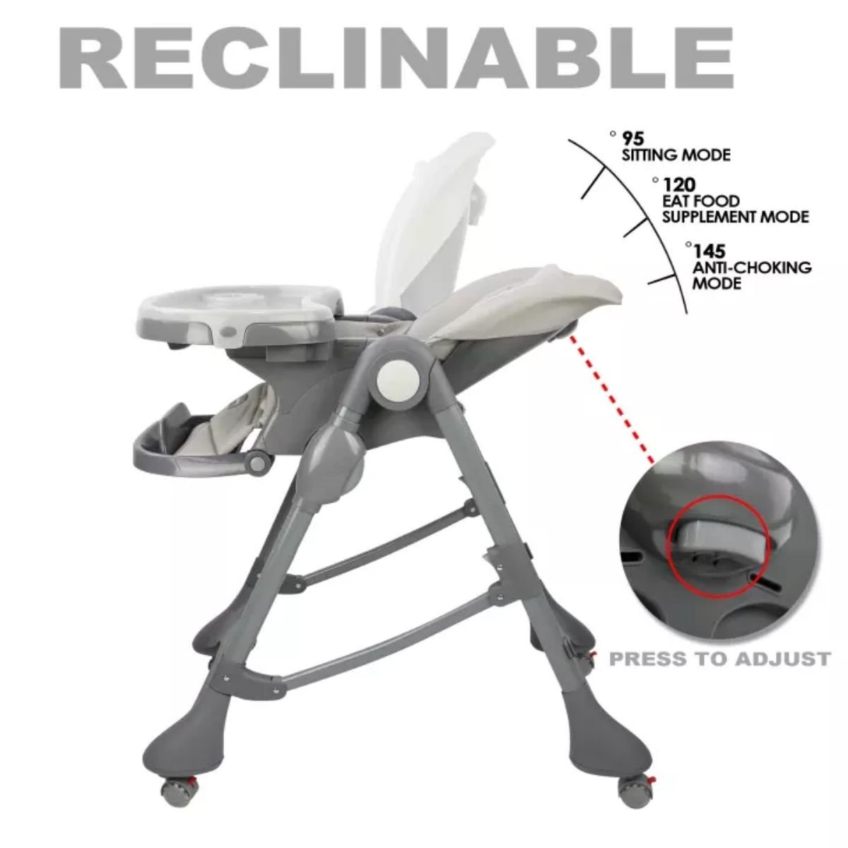 Burbay Baby Feeding High Chair (E102) - Nesh Kids Store