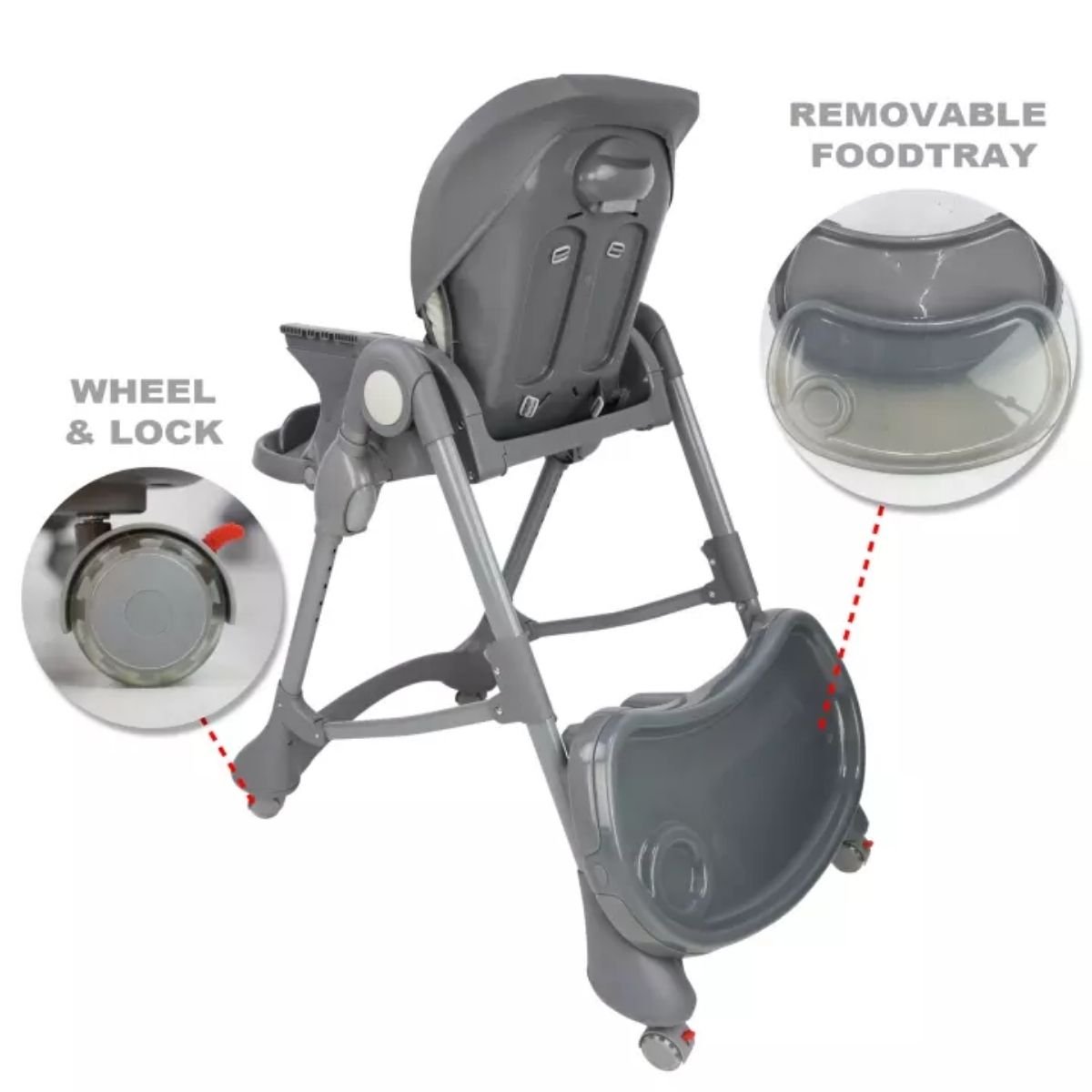Burbay Baby Feeding High Chair (E102) - Nesh Kids Store