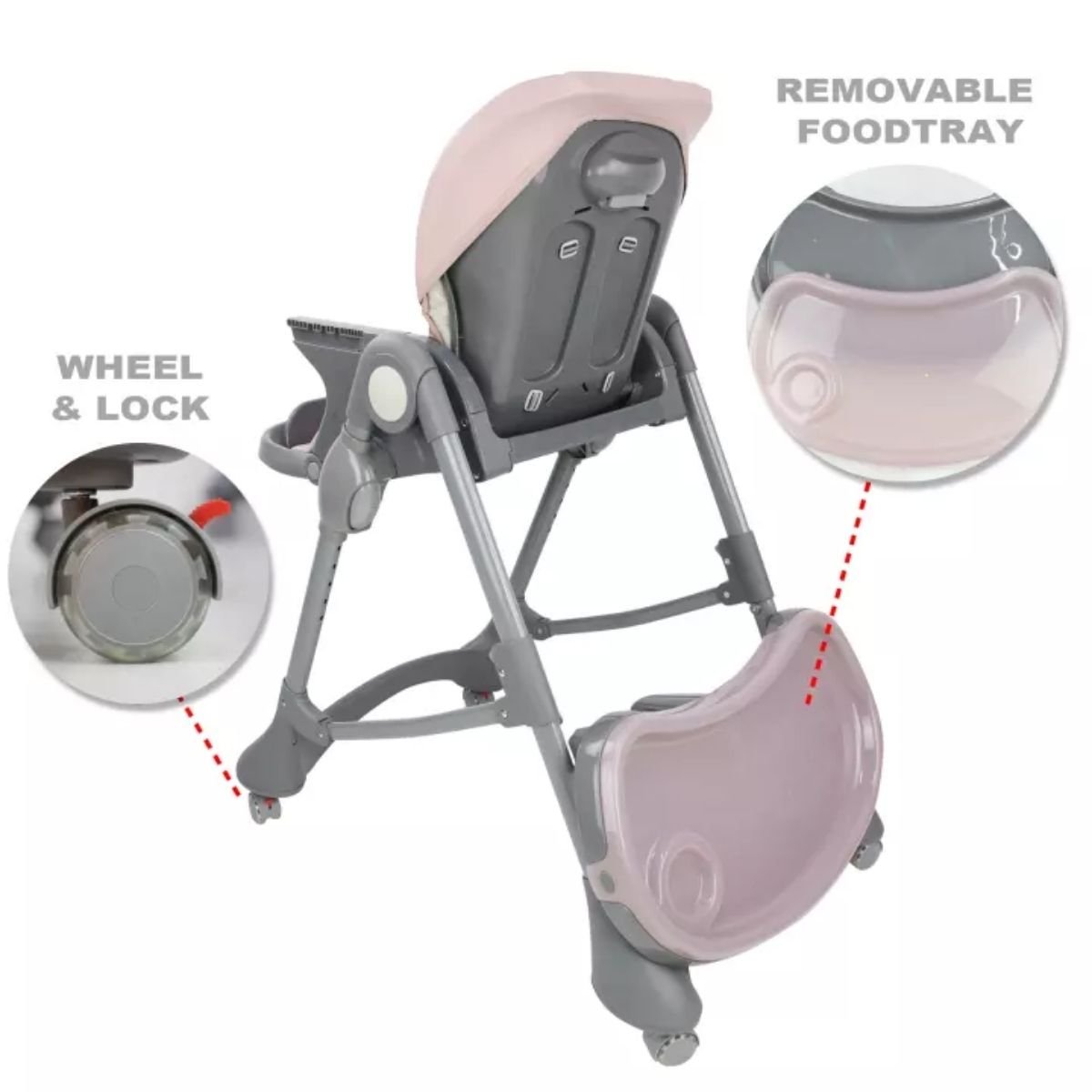 Burbay Baby Feeding High Chair (E102) - Nesh Kids Store