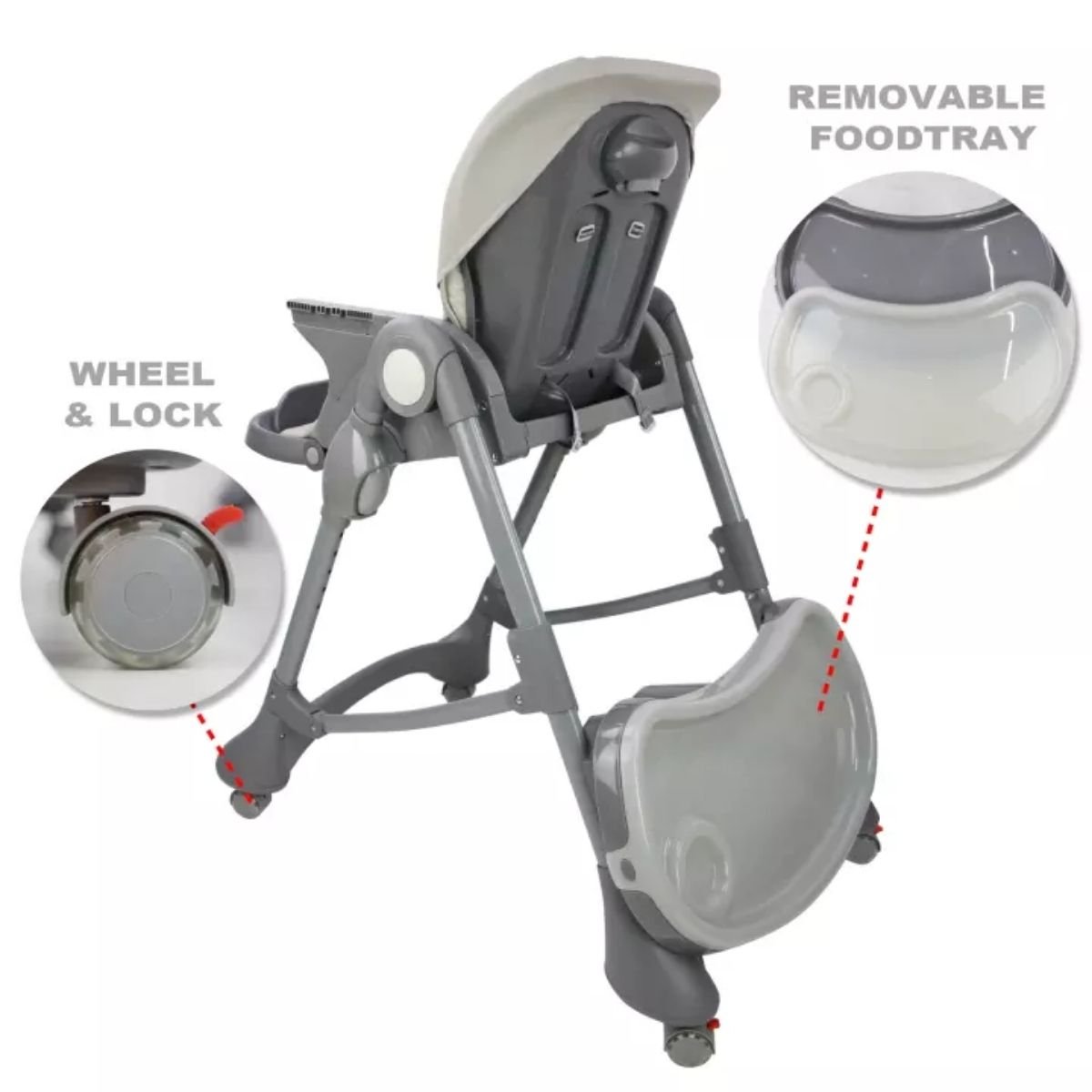 Burbay Baby Feeding High Chair (E102) - Nesh Kids Store