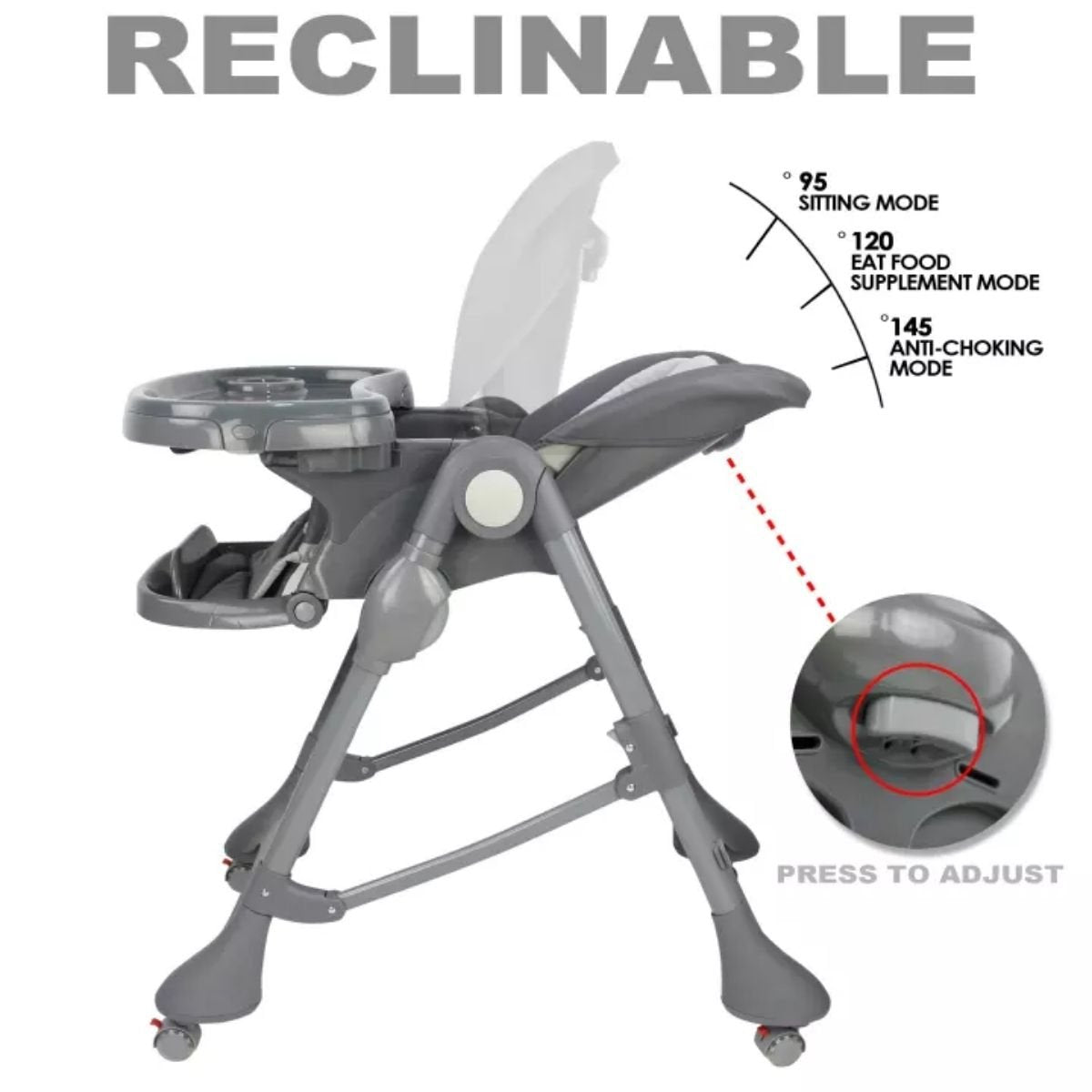 Burbay Baby Feeding High Chair (E102) - Nesh Kids Store