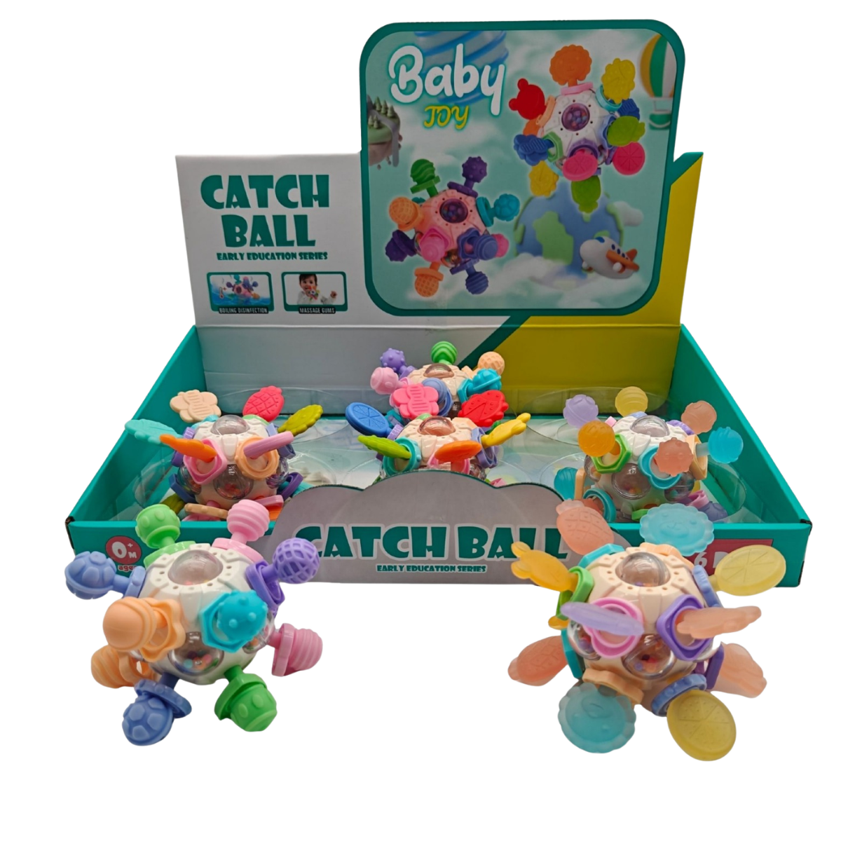 Catch Ball Baby Teether Rattle – 3M+ (Each) - Nesh Kids Store