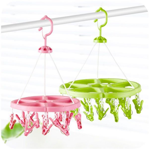 Circular Laundry Drying Hanger with 24 Clips - Nesh Kids Store