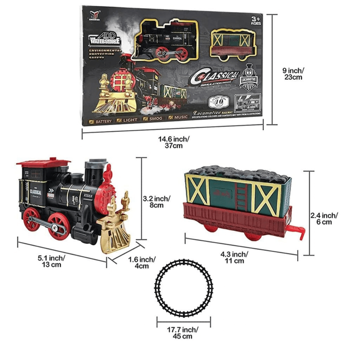 Classical Stimulated Train (smoke) AC2055-4 - Nesh Kids Store