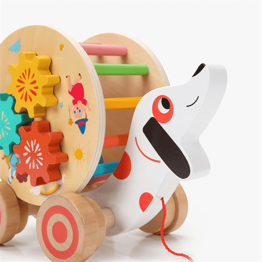 Colorful Puppy Pull Toy – Multi - Activity Learning Toy - Nesh Kids Store