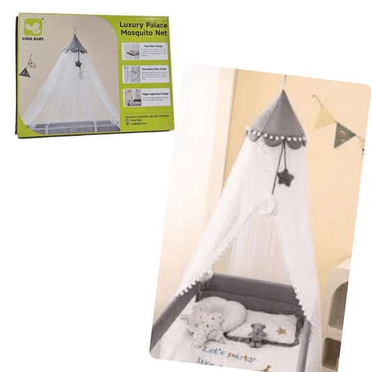 Cool baby luxury palace mosquito net - beige colour - Nesh Kids Store