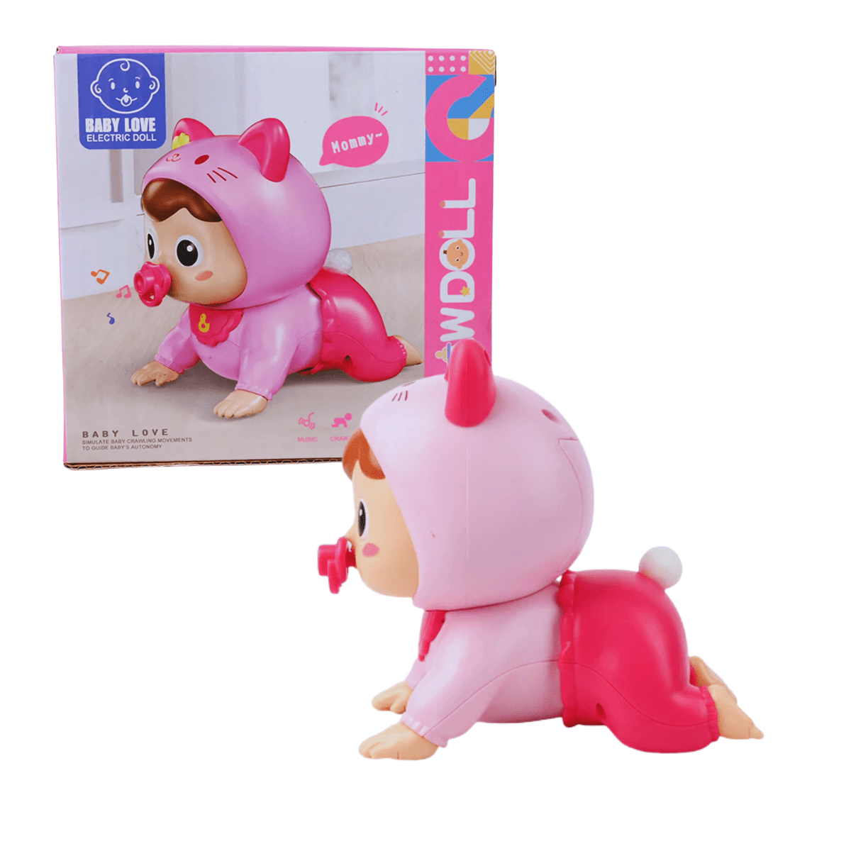 Crawling Baby Doll Toy with Music - Nesh Kids Store