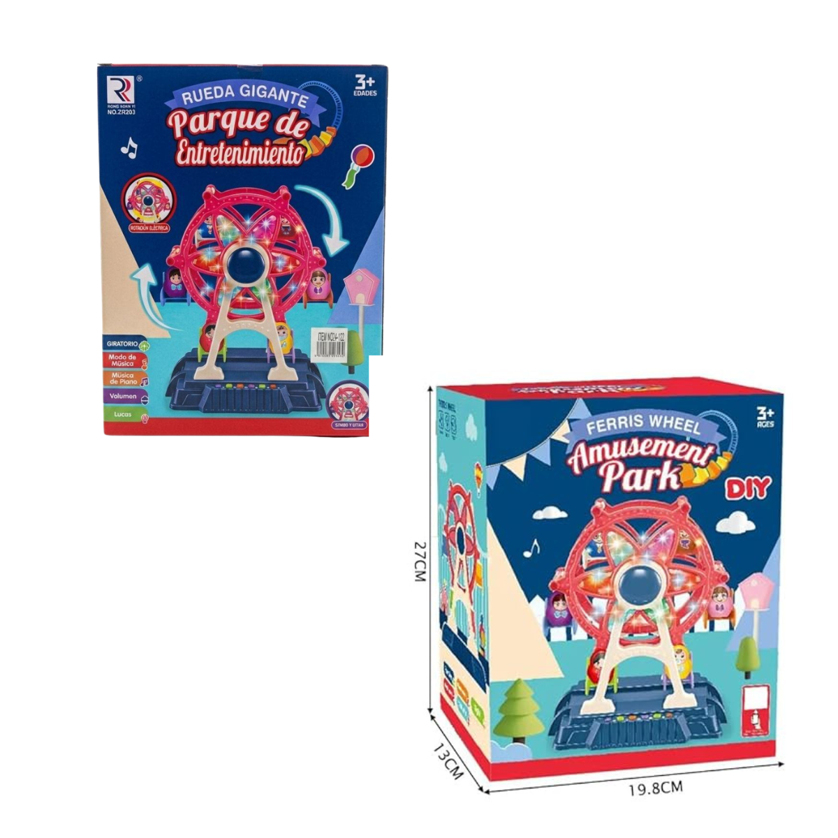 DIY Ferris wheel toy with lights and music (3+) - Nesh Kids Store