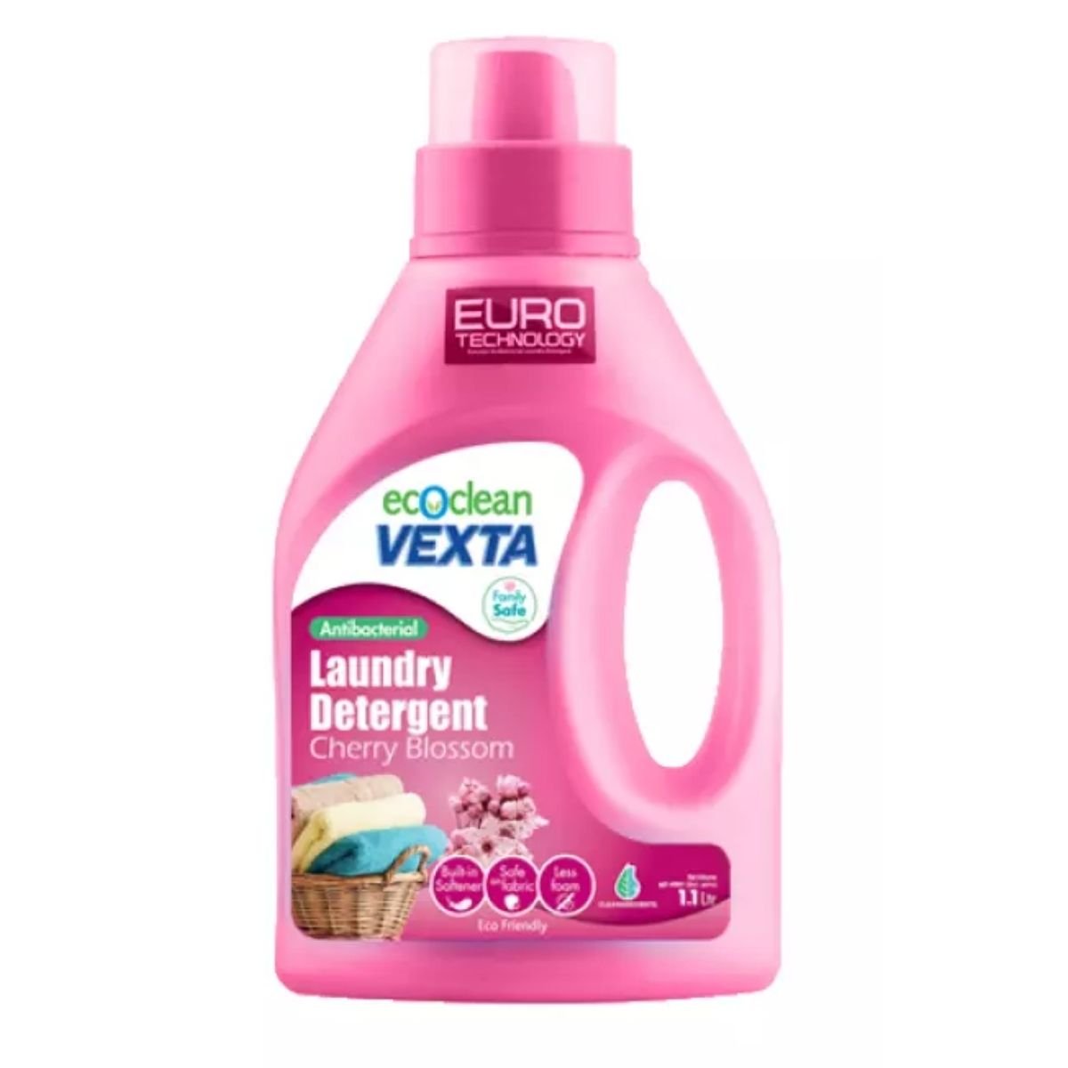 Ecoclean - Laundry Detergent Antibacterial - Cherry 1100ml - Nesh Kids Store