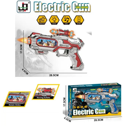 Electric Gun Rotate Sides with Light - Nesh Kids Store