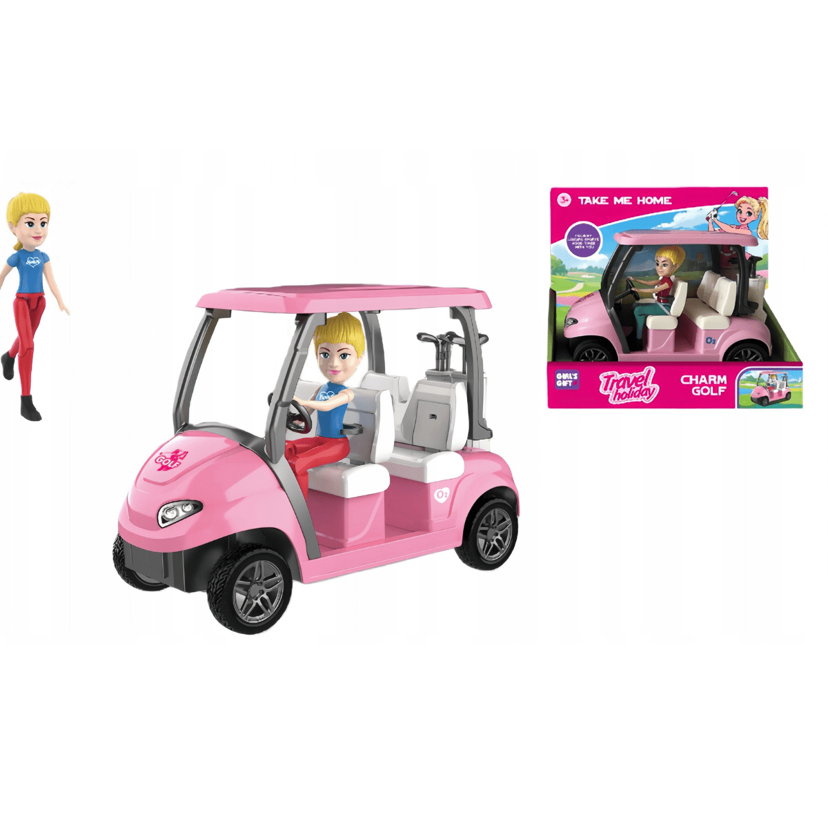 Elegant Pink Charm Golf Travel Holiday 3+ - Nesh Kids Store