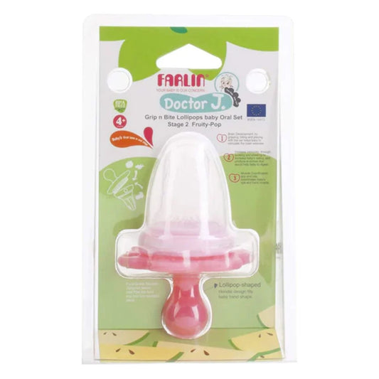Farlin Fruit Feeder - Grip n Bite Lollipops Baby Oral Set Stage 2 Fruity Pop - Nesh Kids Store