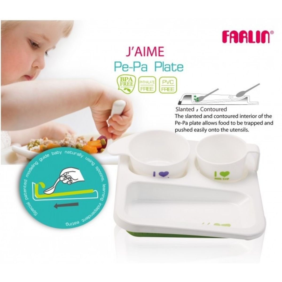 Farlin Pe-Pa Plate (AH-20009) - Nesh Kids Store