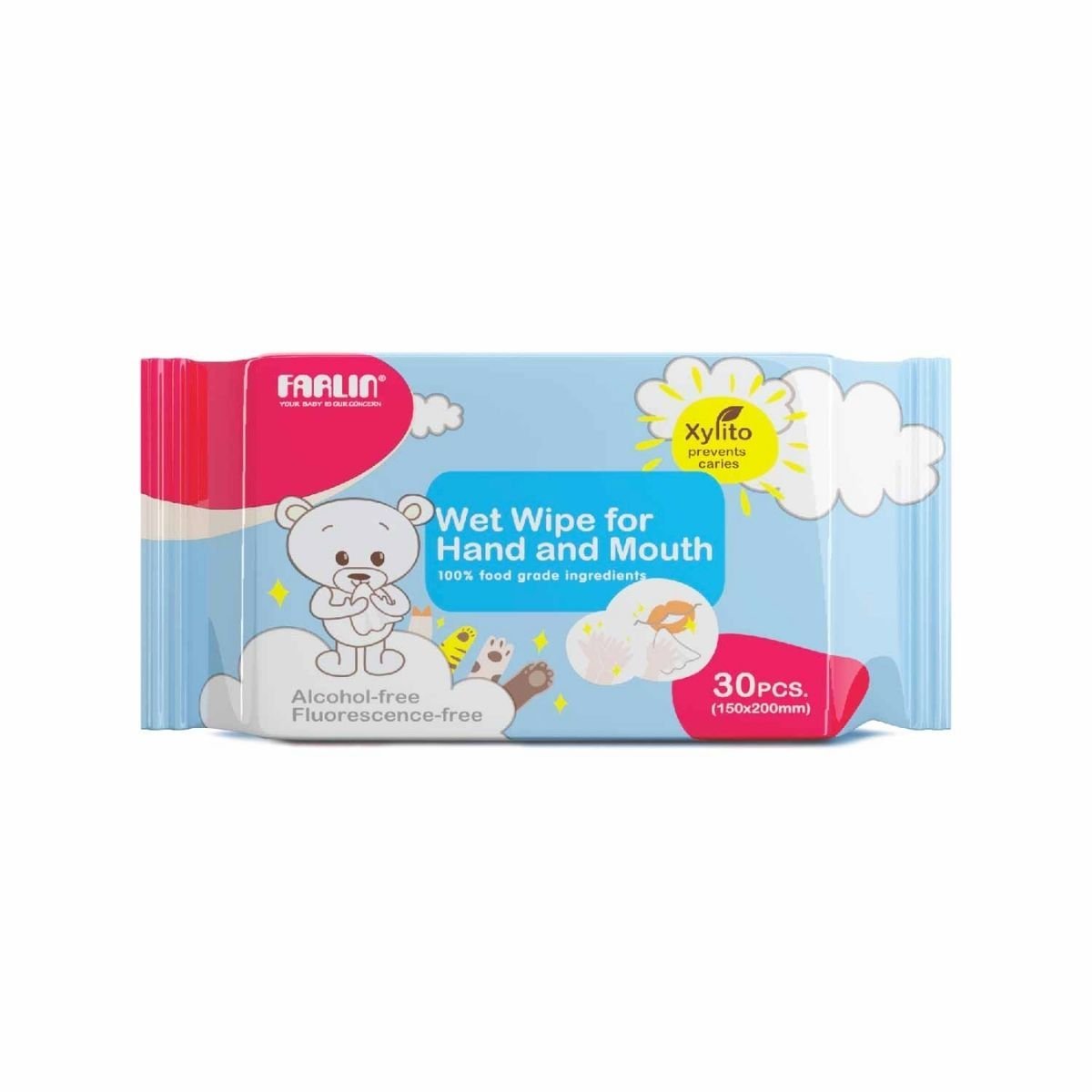 Farlin Wet Wipes For Hand & Mouth (30 Pcs) - Nesh Kids Store